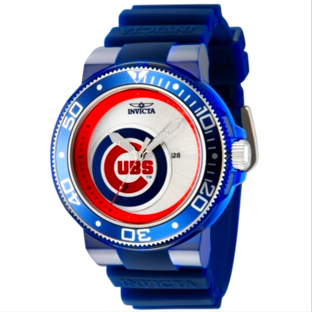 NEW Invicta MLB Chicago Cubs Limited Edition Mens Watch, 51.5 Case, Blue Band